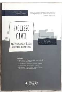 Processo Civil para os Concursos de Técnico e Analista dos Tribunais