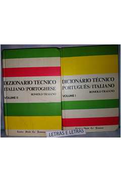 Dicionário Técnico Português Italiano 2 Volumes