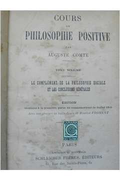 Cours de Philosophie Positive Tome 6