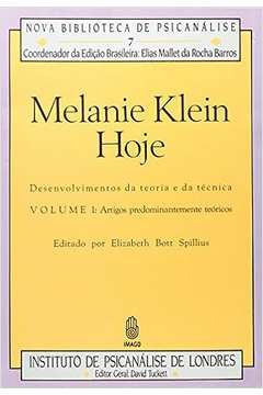 Melanie Klein Hoje - Volume 1. Artigos Predominantemente Teoricos