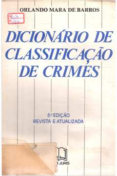 Dicionário de Classificação de Crimes