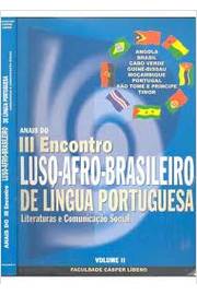 Anais do III Encontro  Luso-afro-brasileiro de Língua Portuguesa