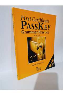 First Certificate Passkey Grammar Practice With Key