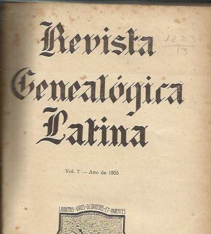 Revista Genealogica Latina – vol8