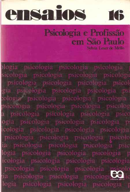 Psicologia e Profissão em São Paulo - Ensaios 16