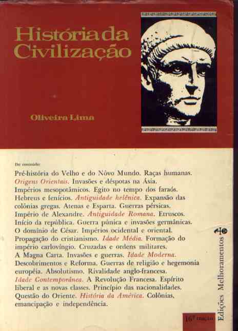 Livro Hist ria da Civiliza o Oliveira Lima Estante Virtual