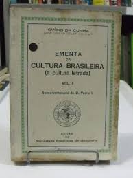 Ementa da Cultura Brasileira (a Cultura Letrada) Vol II