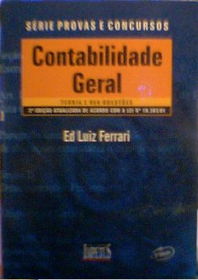 Contabilidade Geral Ed Luiz Ferrari 2005 Livro Editora Elsevier