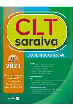 Clt Saraiva E Constituicao Federal - 56ª Ed
