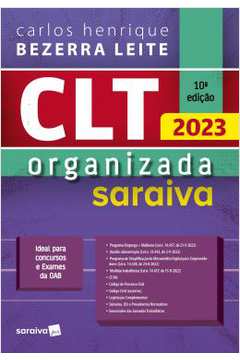 Clt Organizada Saraiva - 10ª Ed