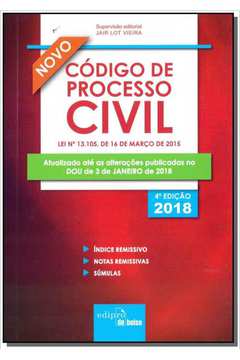 Código de Processo Civil 2018 - Coleção Mini Códigos