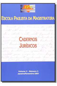 CADERNOS JURIDICOS V 02 N 03 EPM/01