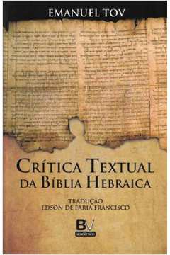 Critica Textual Da Biblia Hebraica