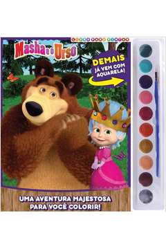 Masha e o Urso - Livro Para Pintar - Aquarela 10 Cores