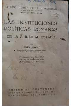Las Instituciones Políticas Romanas de La Ciudad Al Estado