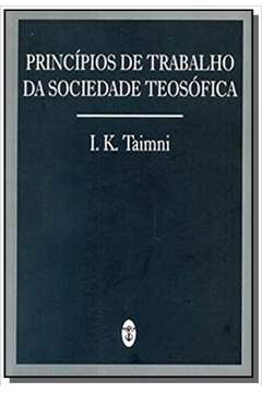 PRINCIPIOS DE TRABALHO DA SOCIEDADE TEOSOFICA-1695