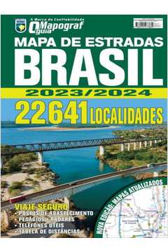 GUIA MAPOGRAF MAPA DE ESTRADAS BRASIL 2023/2024 - ESPIRAL