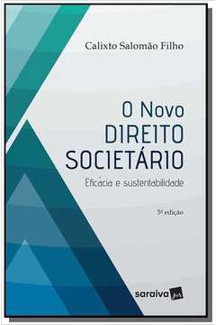 NOVO DIREITO SOCIETARIO, O - 05ED/19