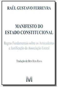 MANIFESTO DO ESTADO CONSTITUCIONAL - 01ED/18