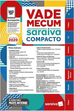 VADE MECUM COMPACTO SARAIVA 2020   22ª EDIÇÃO ATUALIZADO COM O PACOTE ANTICRIME