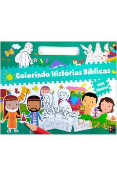 COLORINDO HISTÓRIAS BÍBLICAS COM ADESIVOS